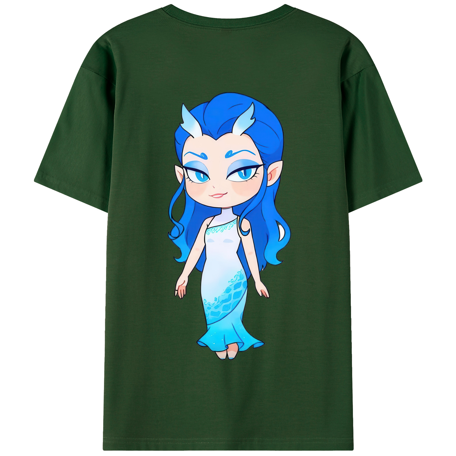 （画像用） Ne Zha 2 ナタ 魔童の大暴れ 綿100％半袖Tシャツ（背面プリント）